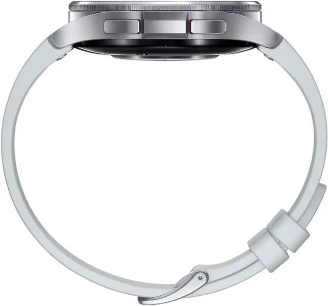 Alt view image 4 of 5 - Samsung Galaxy Watch6 Classic GPS + LTE 47mm Silver Stainless Steel Case Silver Sport Band