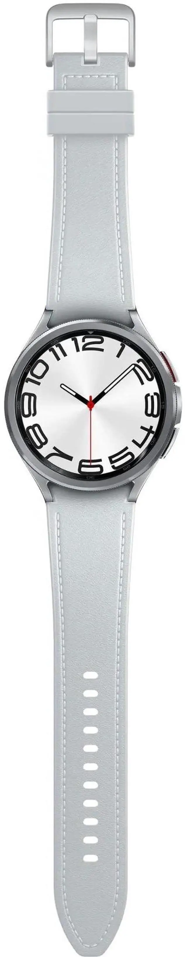 Alt view image 5 of 5 - Samsung Galaxy Watch6 Classic GPS + LTE 47mm Silver Stainless Steel Case Silver Sport Band