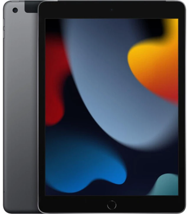 Alt view image 4 of 7 - Apple 2021 iPad 9th Gen (10.2 inch, Wi-Fi + Cellular, 64GB, MK663LL/A) Space Gray