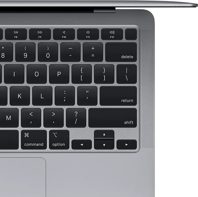 Alt view image 4 of 4 - Apple 13.3 MacBook Air Retina Display 1.1 GHz Intel Core i3 8GB RAM 256GB SSD Spanish Language Keyboard - Space Gray