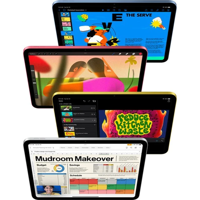 Alt view image 6 of 8 - Apple 2022 iPad (10th Generation) 10.9-inch Liquid Retina Display, 64GB Storage, Wi-Fi + Cellular Blue