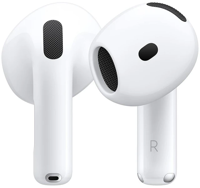 Main image of Apple AirPods 4 with Noise-Canceling Earbuds - White