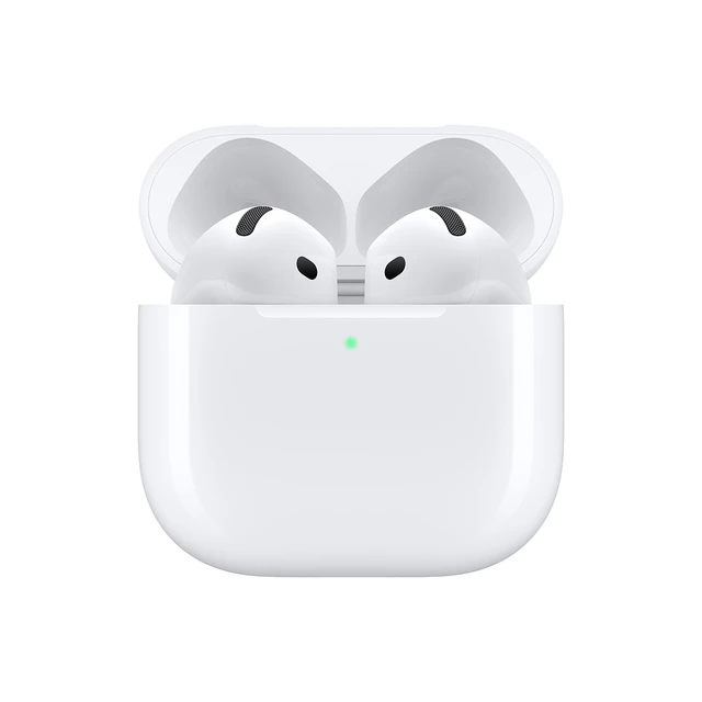 Alt view image 2 of 5 - Apple AirPods 4 with Noise-Canceling Earbuds - White