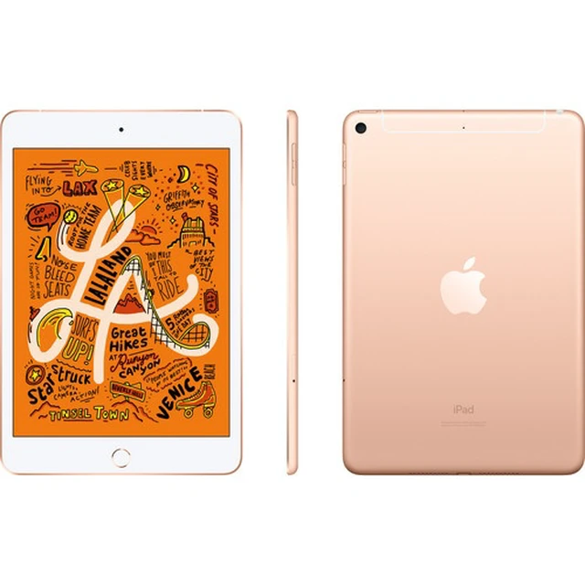 Alt view image 5 of 5 - Apple iPad Mini 5th Generation, 256GB, WIFI + Unlocked All Carriers - Gold