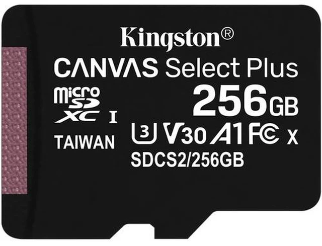 Main image of Kingston Canvas Select Plus SDCS2 256 GB Class 10/UHS-I (U3) microSDXC