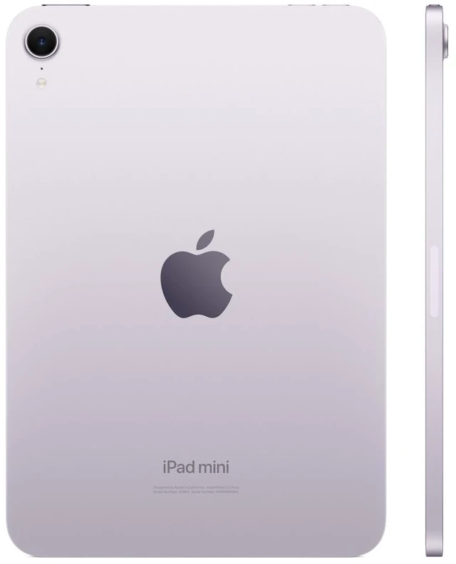 Alt view image 5 of 6 - Apple 8.3" iPad mini (7th Gen) A17 Pro 128GB Wi-Fi Only - Purple