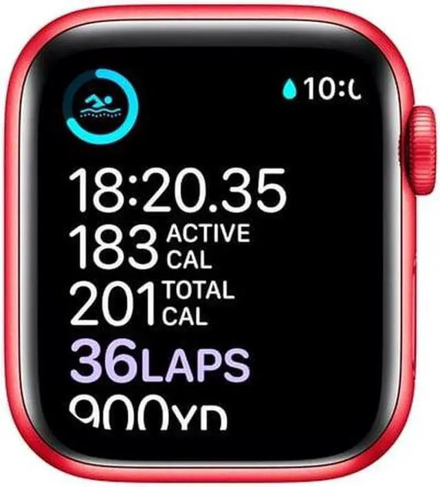 Alt view image 4 of 4 - Apple Watch Series 6 40mm GPS + Cellular PRODUCT(RED) Aluminum Case - PRODUCT(RED) Sport Band
