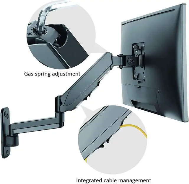 Alt view image 14 of 20 - Siig Mounting Arm For Monitor - Black