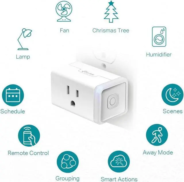 Alt view image 6 of 17 - Kasa Smart Plug by TP-Link, Smart Home WiFi Outlet Works with Alexa, Echo, Google Home & IFTTT, No Hub Required, Remote Control, 12 Amp, UL Certified, 3-Pack (HS103P3)