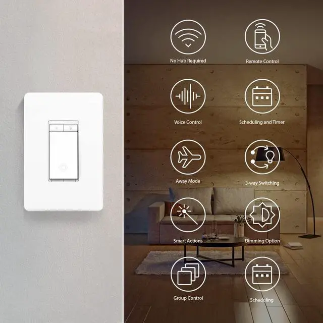Alt view image 7 of 12 - TP-Link Kasa Smart 3 way dimmer switch Model KS230KIT