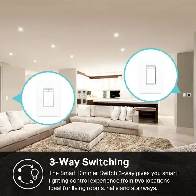 Alt view image 8 of 12 - TP-Link Kasa Smart 3 way dimmer switch Model KS230KIT