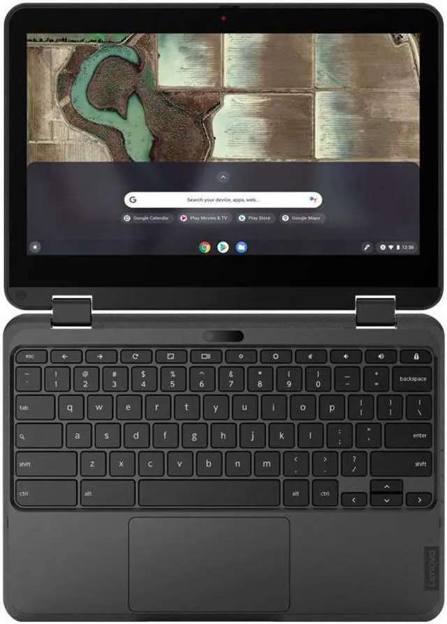 Alt view image 15 of 20 - Lenovo 500e Chromebook Gen 3 82JB0002US 11.6" Touchscreen 2 in 1 Chromebook - HD - 1366 x 768 - Intel Celeron N5100 Quad-core (4 Core) 1.10 GHz - 8 GB RAM - 64 GB Flash Memory - Gray - Chrome OS