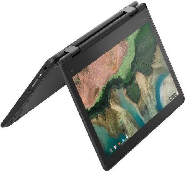 Alt view image 19 of 20 - Lenovo 300e Chromebook 2nd Gen 81MB004EUS 11.6" Touchscreen Rugged 2 in 1 Chromebook - HD - 1366 x 768 - Intel Celeron N4020 Dual-core (2 Core) 1.10 GHz - 4 GB RAM - 32 GB Flash Memory - Black -