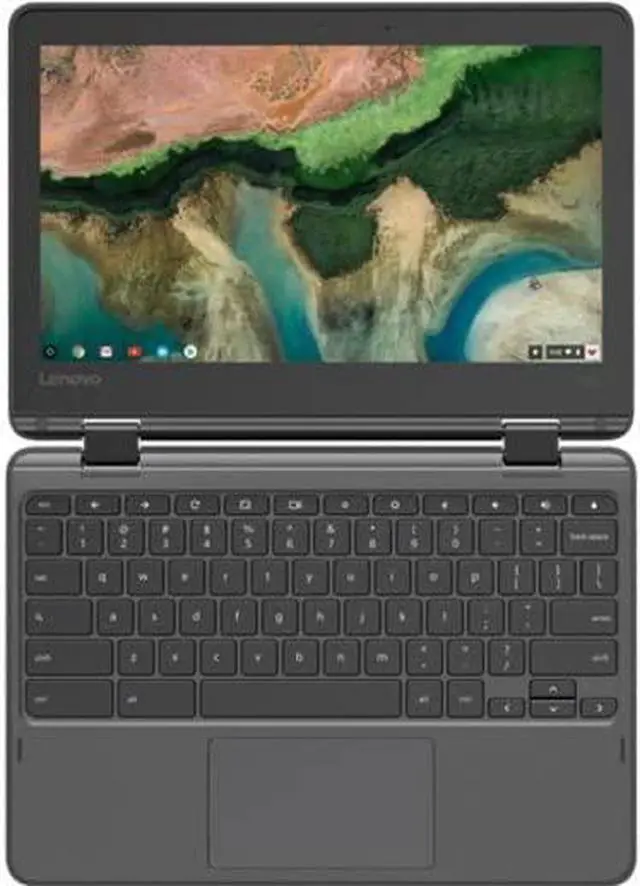 Alt view image 17 of 20 - Lenovo 300e Chromebook 2nd Gen 81MB007YUS 11.6" Touchscreen Chromebook - HD - 1366 x 768 - Intel Celeron N4020 Dual-core (2 Core) 1.10 GHz - 4 GB Total RAM - 4 GB On-board Memory - 32 GB Flash Me