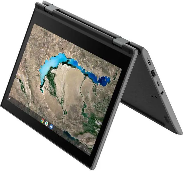 Alt view image 13 of 18 - Lenovo 300e Chromebook 2nd Gen 81MB0004US 11.6" Touchscreen Chromebook - 1366 x 768 - Celeron N4000 - 4 GB RAM - 32 GB Flash Memory - Black
