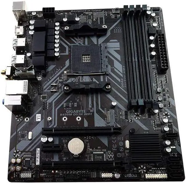 Alt view image 2 of 3 - GIGABYTE B450M DS3H WiFi (AM4//AMD/B450/mATX/SATA 6GB/s/USB 3.1/HDMI/Wifi/DDR4/Motherboard)