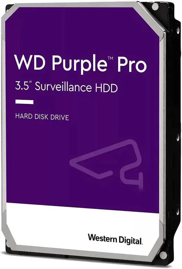 Main image of Western Digital 18TB Purple Pro Surveillance Internal Hard Drive - 7200RPM, SATA 6GB/s, 512MB Cache, 3.5" - WD181PURP