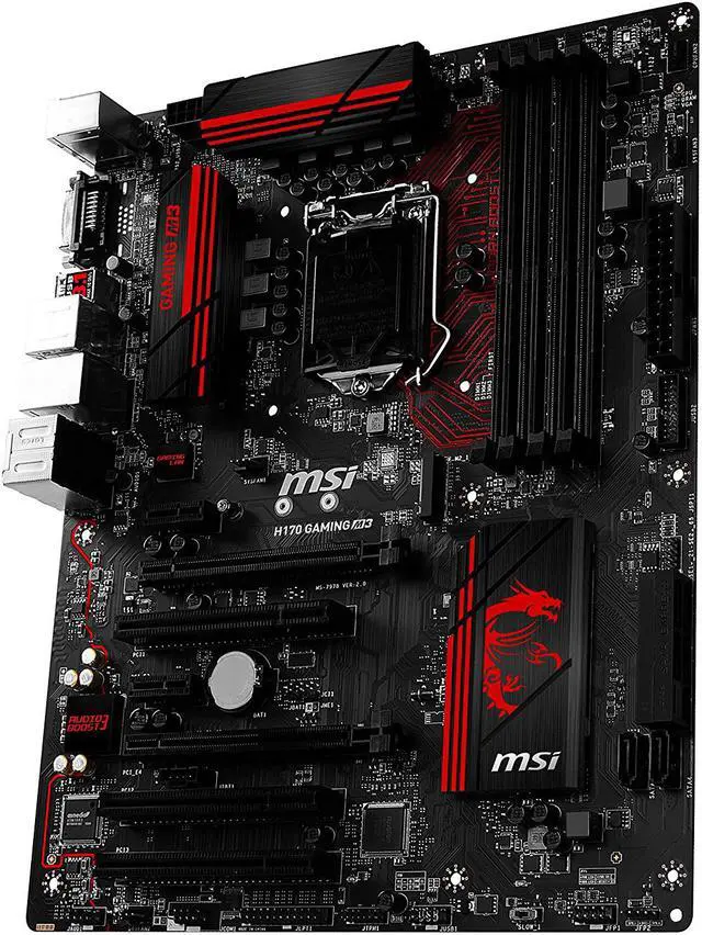 Alt view image 5 of 12 - MSI MSI Gaming H170 Gaming M3 LGA 1151 Intel H170 HDMI SATA 6Gb/s USB 3.1 ATX Intel Motherboard
