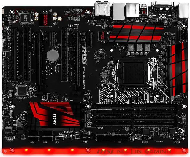 Alt view image 5 of 5 - MSI Gaming H170A Gaming Pro LGA 1151 Intel H170 HDMI SATA 6Gb/s USB 3.1 ATX Intel Motherboard