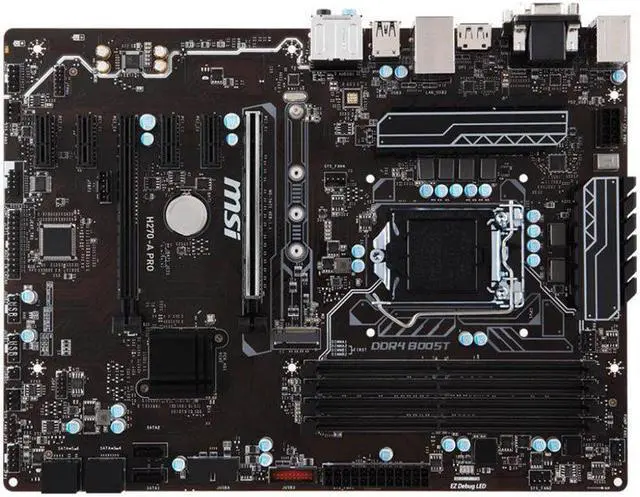 Alt view image 5 of 6 - MSI H270-A PRO LGA1151/ Intel H270/ DDR4/ 2-Way CrossFireX/ SATA3&USB3.1/ M.2/ A&GbE/ ATX Motherboard
