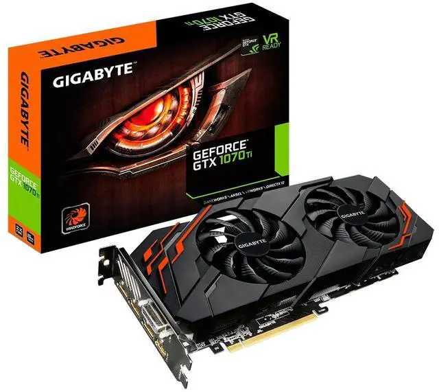 Alt view image 5 of 5 - GIGABYTE GeForce GTX 1070 Ti 8GB GDDR5 PCI Express 3.0 x16 SLI Support ATX Graphics Card GV-N107TWF2-8GD