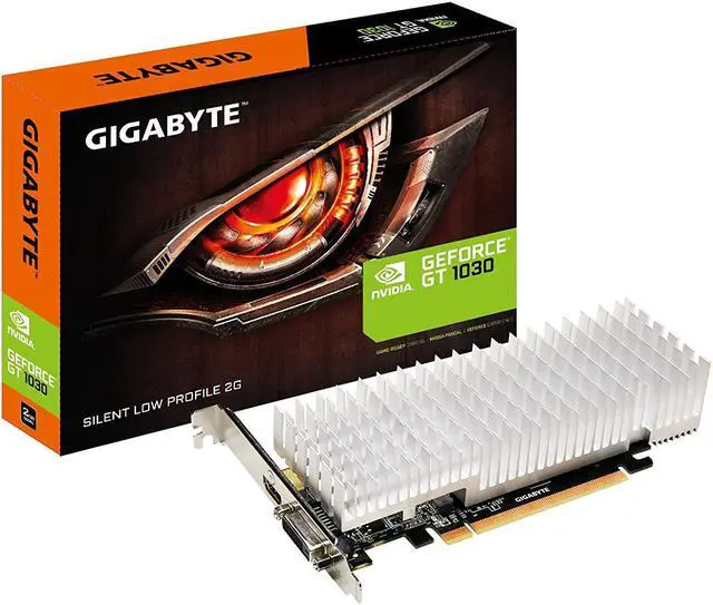Alt view image 4 of 7 - GIGABYTE GeForce GT 1030 Slience Low Profile 2GB, GV-N1030SL-2GL