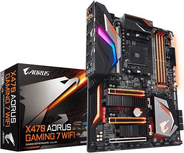 Main image of GIGABYTE X470 AORUS GAMING 7 WIFI AM4 AMD X470 SATA 6Gb/s USB 3.1 ATX AMD Motherboard