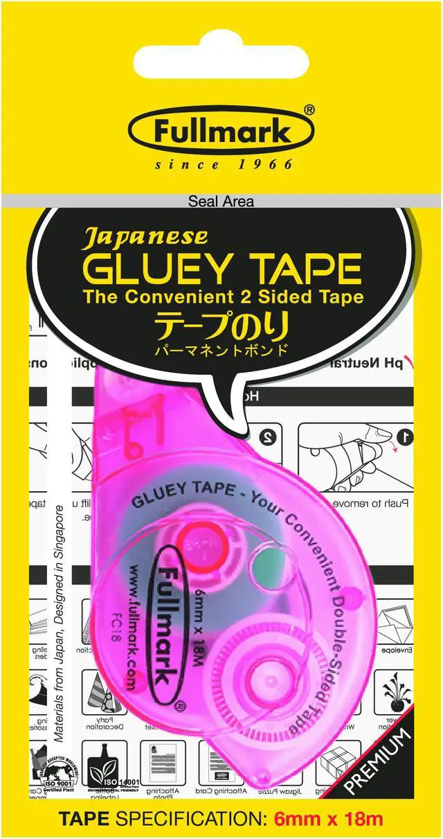 Alt view image 4 of 5 - Fullmark Permanent Adhesive / Glue Roller, 0.2" X 708 Inches each, 3-pack