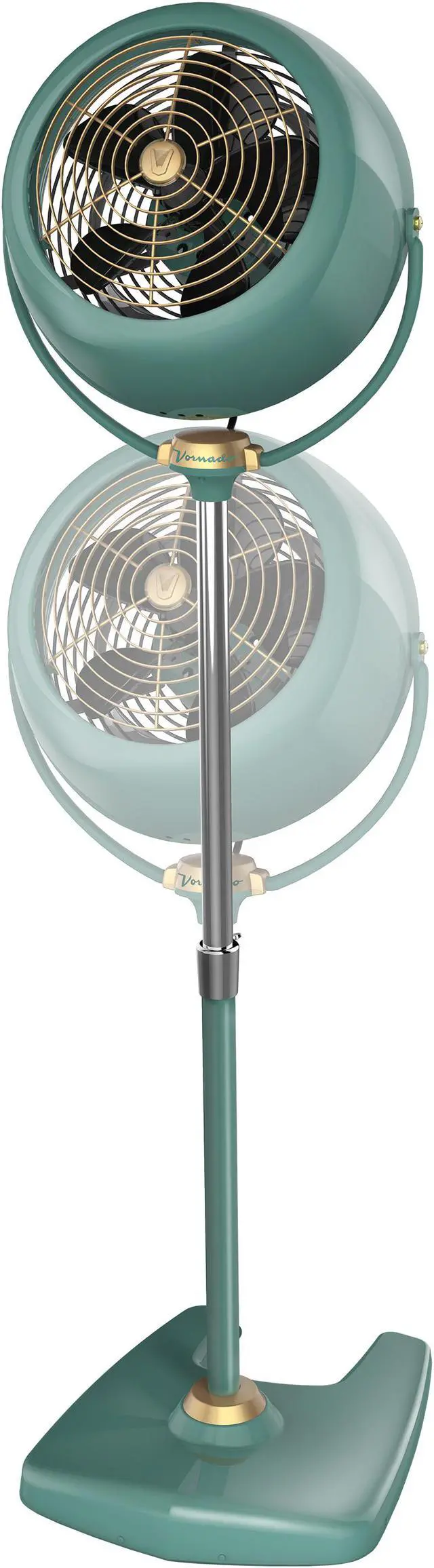 Alt view image 2 of 14 - Vornado VFANSRSTDGRN VFAN Sr. Pedestal Vintage Air Circulator - Green