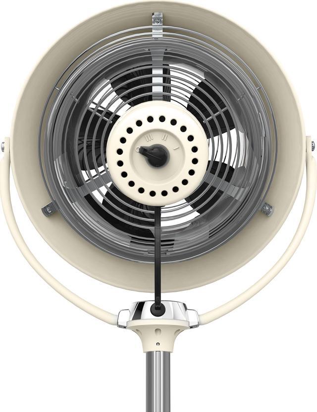 Alt view image 3 of 8 - Vornado VFan Sr Pedestal 3 Speed Vintage Fan on Stand Vintage White