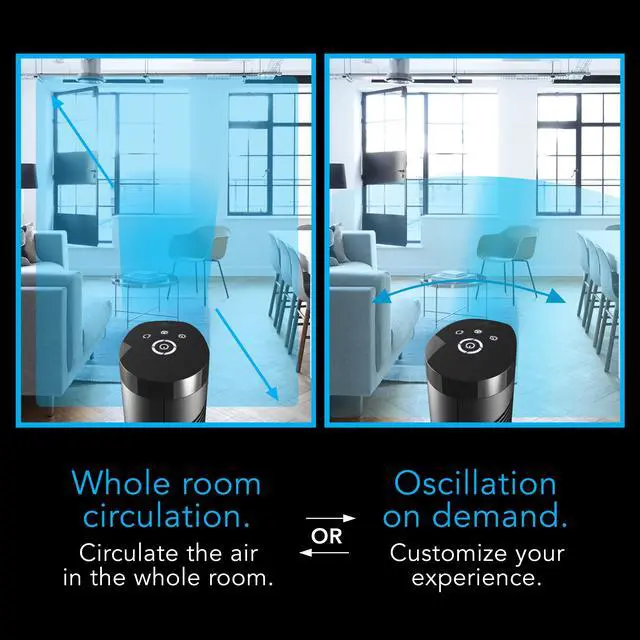 Alt view image 5 of 17 - Vornado OSCR37 Tower Circulator with Optimal Oscillation