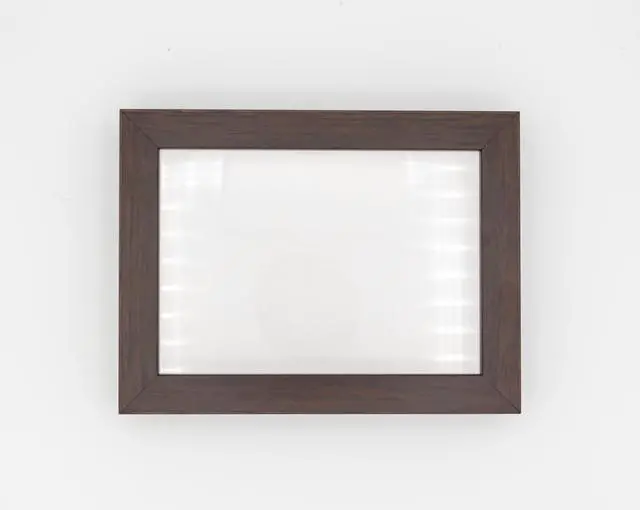 Alt view image 2 of 5 - 5x7 In Shadowbox Gallery Wood Frames - Brown DEEP Shadow Box Frame with a Display Depth of 3/4" - Shadowbox Frame includes Shatter Proof UV Acrylic Front, Acid Free Interior, and Hanging Hardware