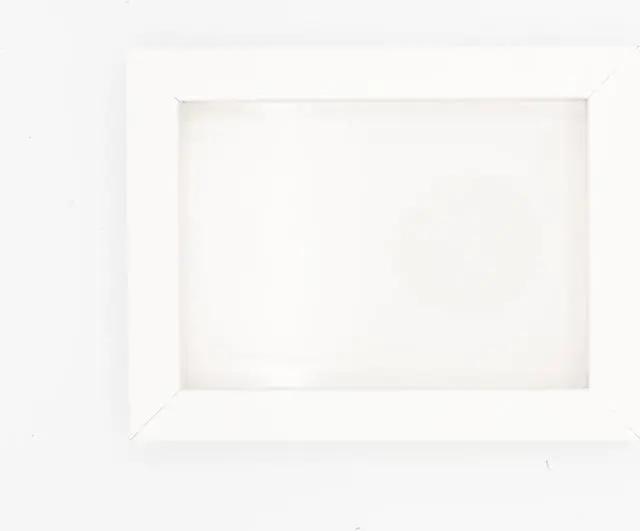 Alt view image 2 of 5 - 14x14 Shadowbox Gallery Wood Frames - Solid White DEEP Shadow Box Frame with a Display Depth of 3/4" - Shadowbox Frame includes Shatter Proof UV Acrylic Front, Acid Free Interior, and Hanging Hardware