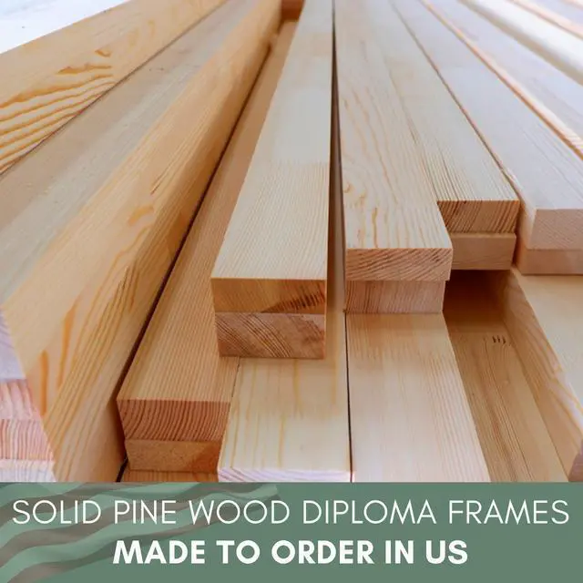 Alt view image 7 of 7 - 16x19 Brown Diploma Frame - Black on White Double Mat - Displays 12x15 Diplomas with Mat or 16x19 Inch Without Mat - With Acrylic Front and Foam Board Backing