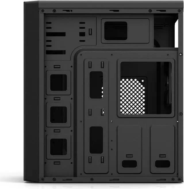 Alt view image 4 of 7 - Zalman T6 ATX Mid-Tower Desktop PC Case, Preinstalled 120mm Fan, 5.25 ODD Support, USB 3.0, Patterned Mesh Design, Budget ATX Gaming Workstation