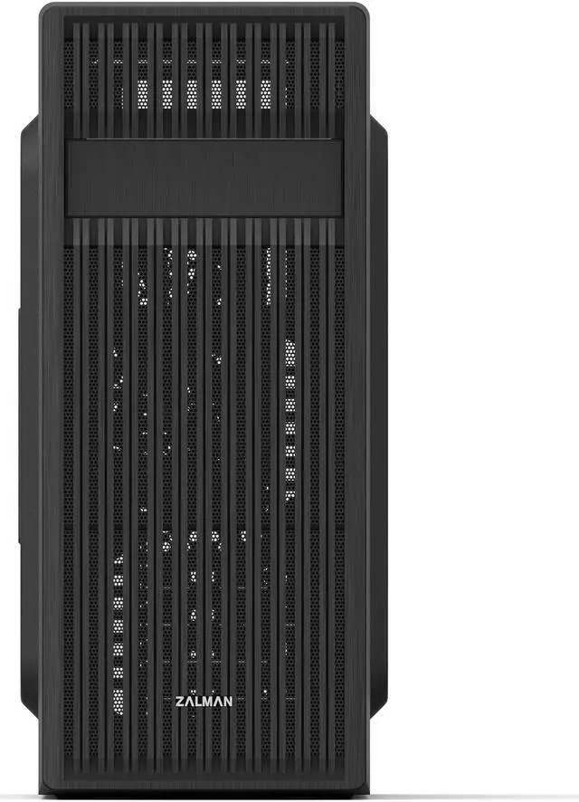 Alt view image 2 of 7 - Zalman T6 ATX Mid-Tower Desktop PC Case, Preinstalled 120mm Fan, 5.25 ODD Support, USB 3.0, Patterned Mesh Design, Budget ATX Gaming Workstation