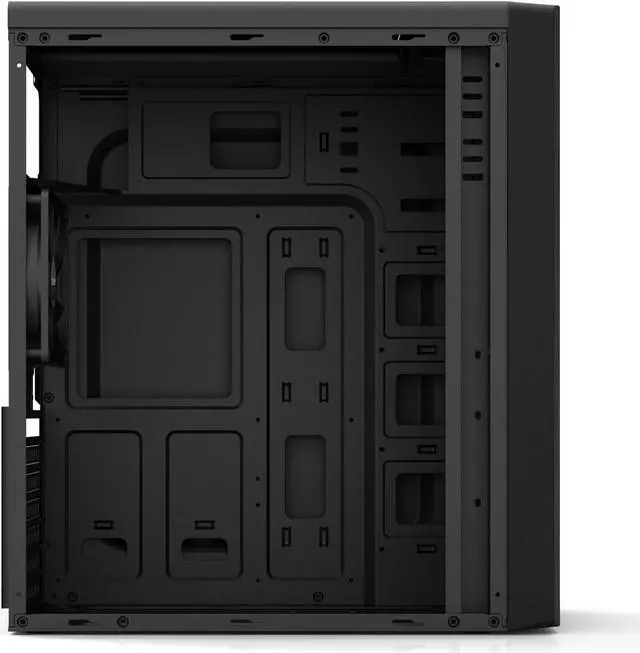 Alt view image 3 of 7 - Zalman T6 ATX Mid-Tower Desktop PC Case, Preinstalled 120mm Fan, 5.25 ODD Support, USB 3.0, Patterned Mesh Design, Budget ATX Gaming Workstation