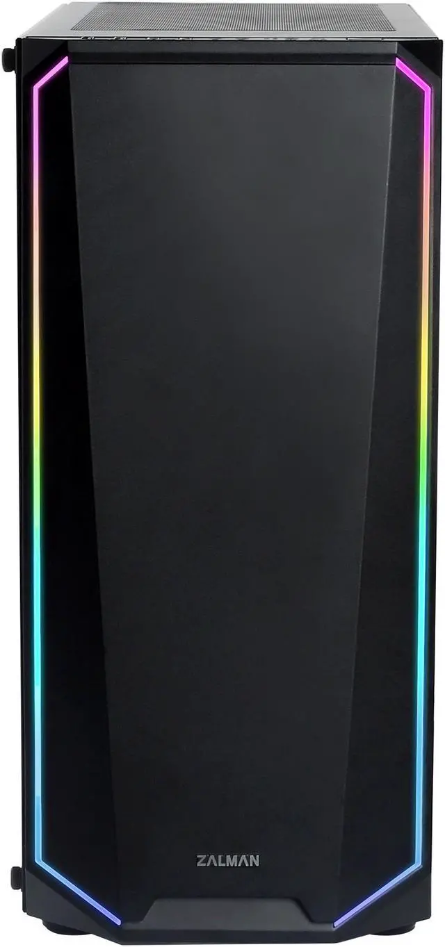 Alt view image 2 of 7 - Zalman ATX Mid Tower Case w/Tempered Glass & Spectrum LED