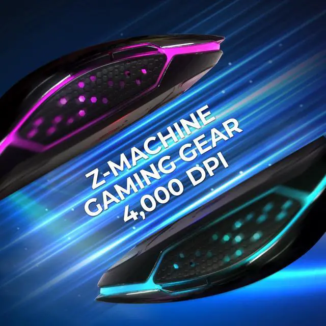 Alt view image 6 of 7 - Zalman GM5 RGB Gaming Mouse, 4,000 DPI with High Performance Sensor, RGB LED Backlighting, Ergonomic Design for Gamers, Pixart A3050, Up to 1,000Hz