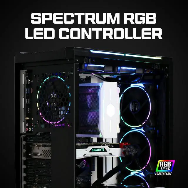 Alt view image 9 of 14 - ZALMAN X3 ATX Mid-Tower includes RGB LED Fan Controller w/4 RGB Fans (supports up to 6), Tool-less Front & Side Panels