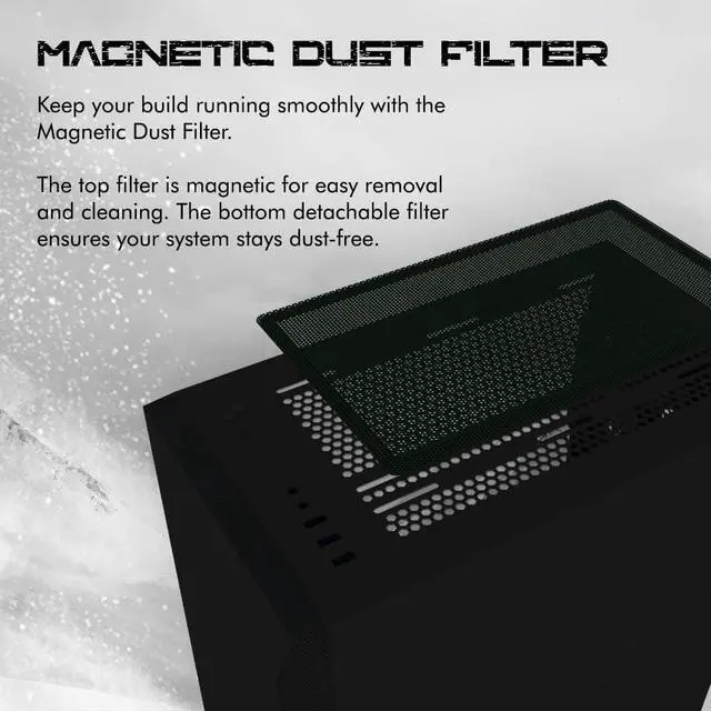 Alt view image 4 of 7 - Zalman Z1 Iceberg mATX Gaming PC Case, Micro ATX Mini Tower, 3 x 120mm Fans Preinstalled, Swing Door Tempered Glass Side Panel - 2 x USB 3.0, Black