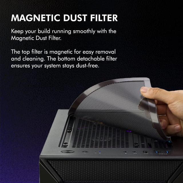 Alt view image 4 of 7 - Zalman i3 NEO ATX Mid-Tower Desktop Gaming PC Case, 4 x 120mm RGB Fans Preinstalled, Mesh Front Panel for High Airflow, Tempered Glass Side Panel, Black