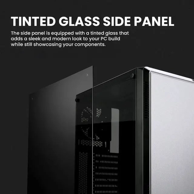 Alt view image 5 of 7 - Zalman S4 Mid-Tower ATX Desktop PC Case, 2 x 120mm Fans Included, Tinted Acrylic Side Panel, Spacious Chassis for Easy PC Building, USB 3.0