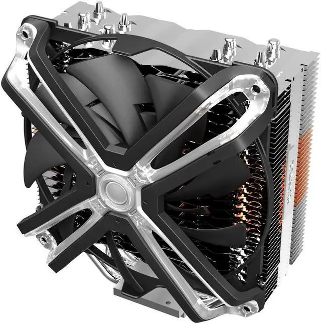Alt view image 6 of 7 - Zalman 17X High Performance CPU Air Cooler, 200W TDP 140mm Dual-Blade ARGB Spider Fan, for Intel LGA 1200/1151/2066/2011/X99/X79, AMD AM4/AM3, 5 Heat Pipes