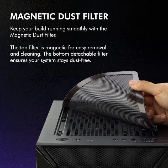 Alt view image 4 of 7 - Zalman i3 NEO ATX Mid-Tower Gaming PC Desktop Computer Case, 4 x 120mm RGB Fans Preinstalled, Mesh Front Panel for High Airflow, Tempered Glass Side Panel, Black