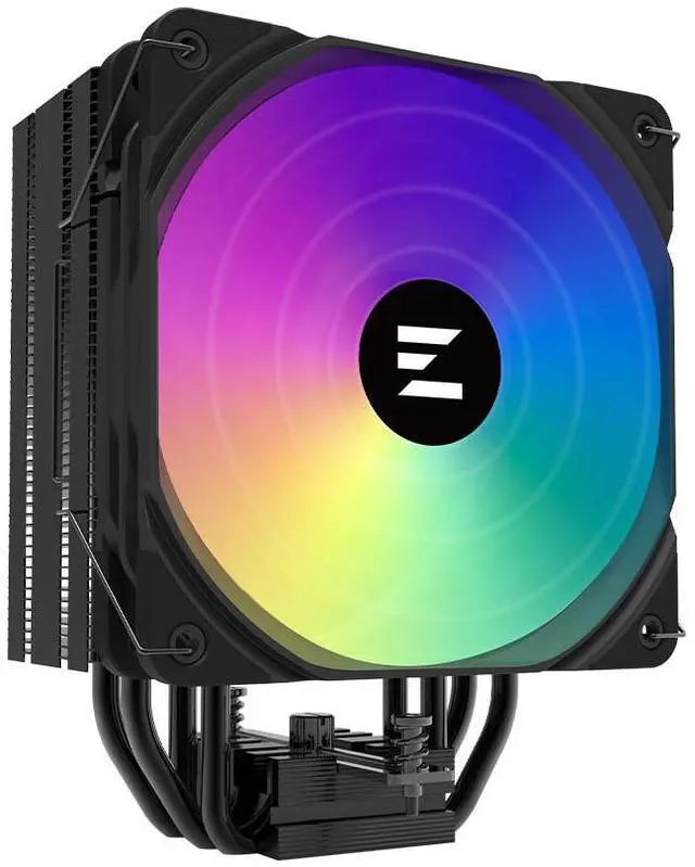 Alt view image 2 of 7 - Zalman CNPS9X Performa Plus ARGB CPU Cooler, 180W TDP, AMD AM5/AM4, Intel LGA 1851/1700/1200/1151/2011/X99/X79, 4 DTH Heat Pipes, 120mm PWM Performance Fan, Black