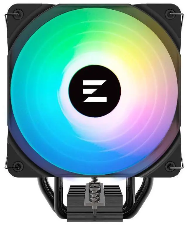 Alt view image 3 of 7 - Zalman CNPS9X Performa Plus ARGB CPU Cooler, 180W TDP, AMD AM5/AM4, Intel LGA 1851/1700/1200/1151/2011/X99/X79, 4 DTH Heat Pipes, 120mm PWM Performance Fan, Black