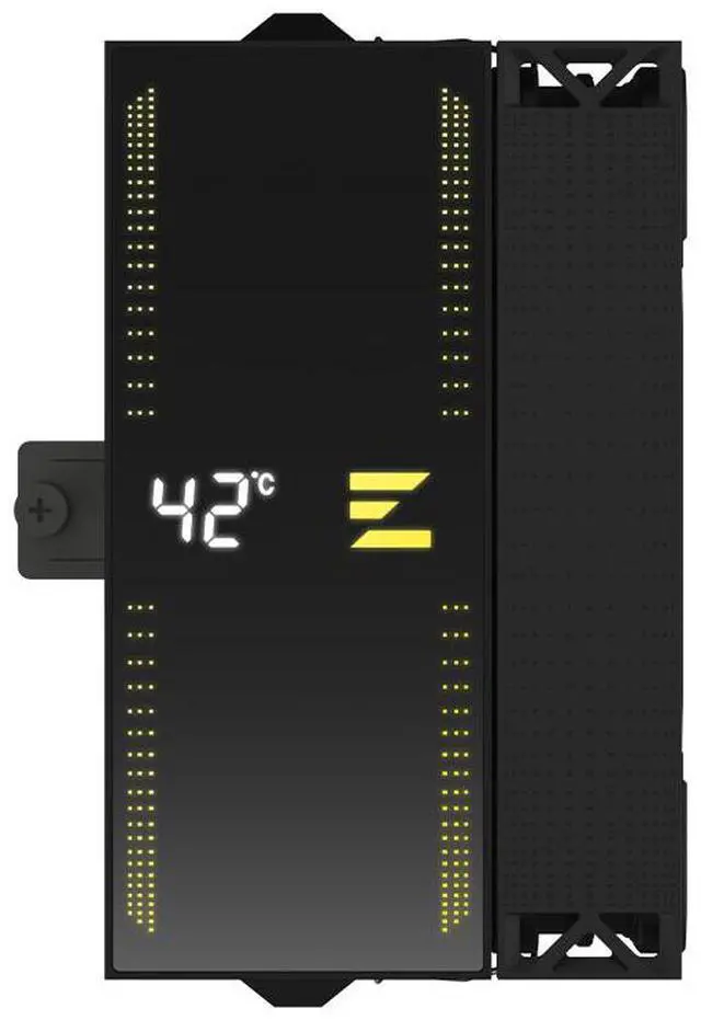 Alt view image 3 of 7 - Zalman CNPS13X DS CPU Cooler, 240W TDP, CPU Temperature Display, AMD AM5/AM4, Intel LGA 1851/1700/1200/1151, 5 DTH Heat Pipes, 120mm PWM Performance Fan, Black