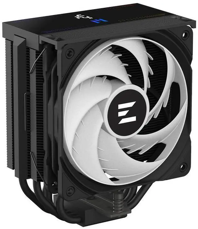 Alt view image 4 of 7 - Zalman CNPS13X DS CPU Cooler, 240W TDP, CPU Temperature Display, AMD AM5/AM4, Intel LGA 1851/1700/1200/1151, 5 DTH Heat Pipes, 120mm PWM Performance Fan, Black