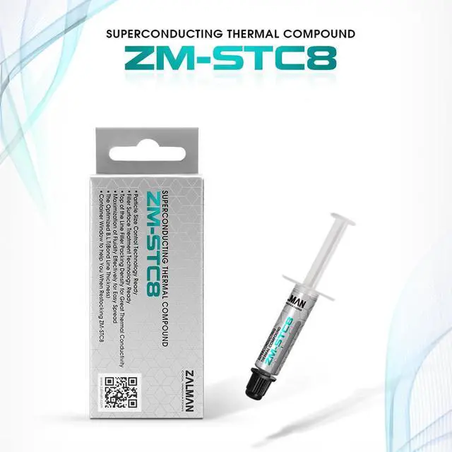 Alt view image 4 of 5 - Zalman STC8 (1.5 g) Performance Thermal Grease Compound Paste, Heatsink Paste for All Coolers, CPU & GPU, Superconducting Micro-Filler Density Technology (8.3 W/m-k, 350-480 Pa.s)